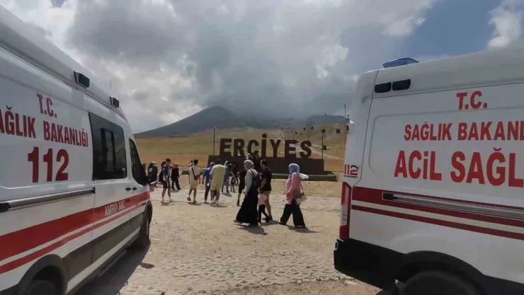 Erciyes Şeytan Deresi'nde korku dolu anlar