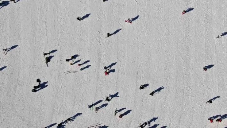 Erciyes'te hafta sonu yoğunluğu