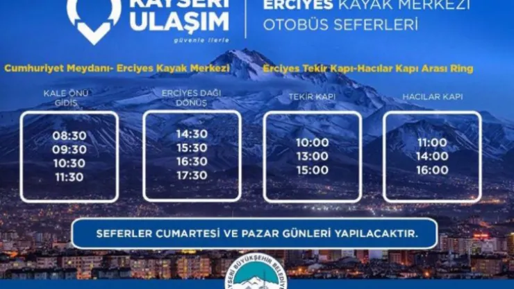 Erciyes'te sezon başladı