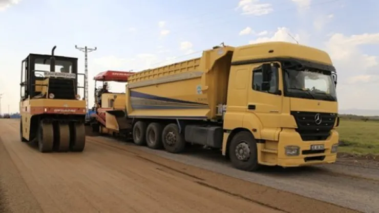 Evliyalar yolu asfaltlanıyor