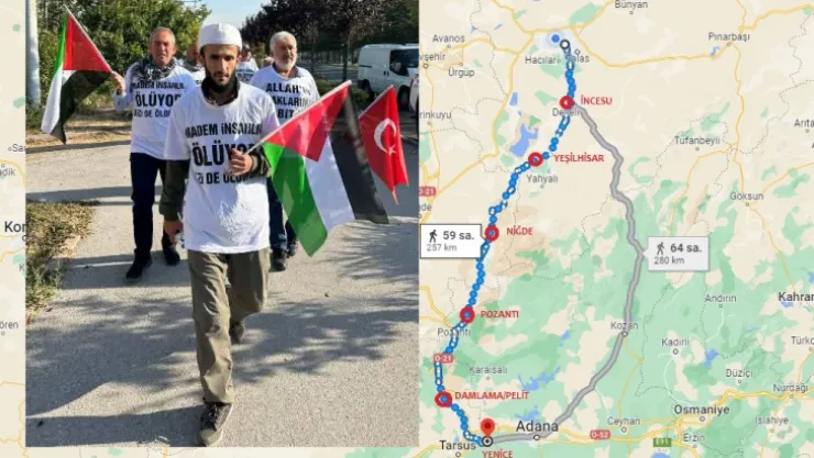 Filistin Yürüyüş Kafilesi 250 Km mesafe katetti
