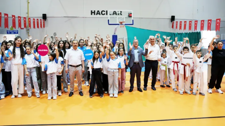 Hacılar'da Yaz Spor Okullarıyla 1000 Öğrenci Sporla Buluştu