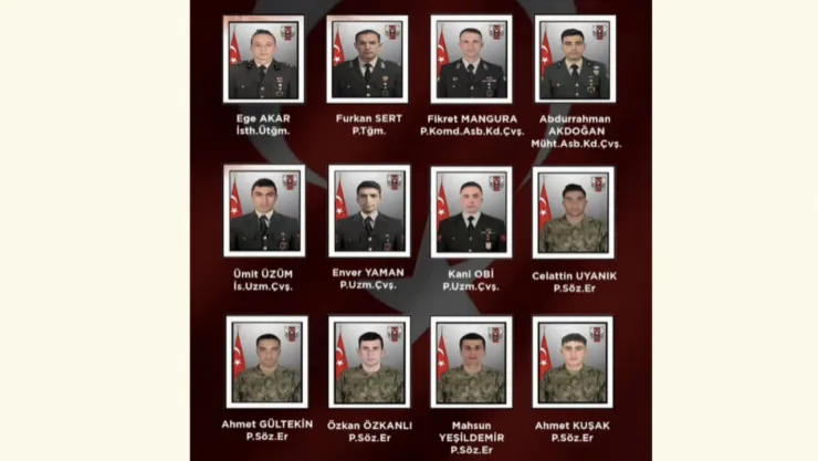 Hulusi Akar'dan ˆŞehitlerimize Rahmet, Milletimize Başsağlığı'