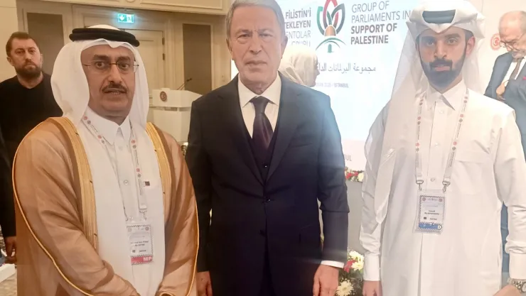 Hulusi Akar, Filistin'i Destekleyen Parlamentolar Grubu Toplantısı'nda Önemli Görüşmeler Gerçekleştirdi