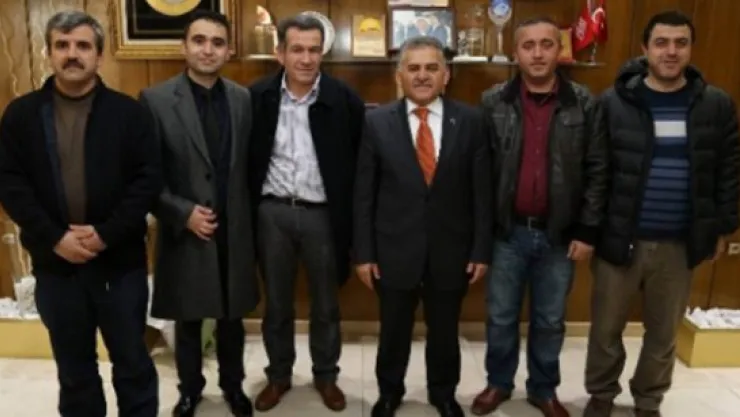 Hunat Çarşı Yönetim Kurulu'nden Melikgazi Belediyesi'ne Ziyaret