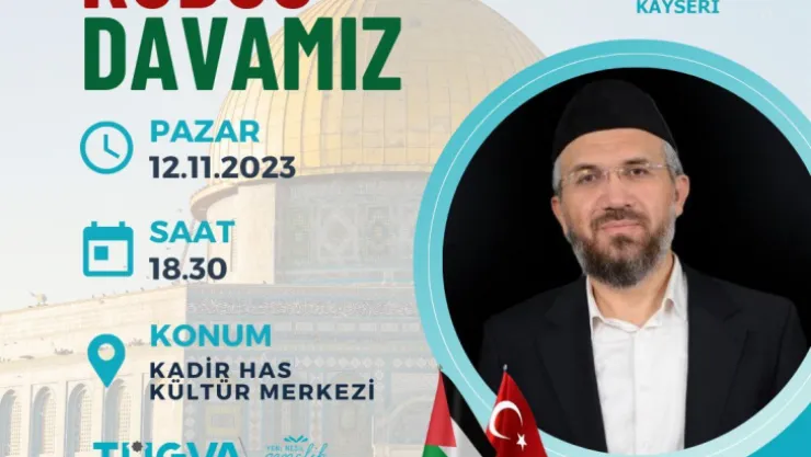 İhsan Şenocak Fuar Kültür Merkezi'nde konuşacak