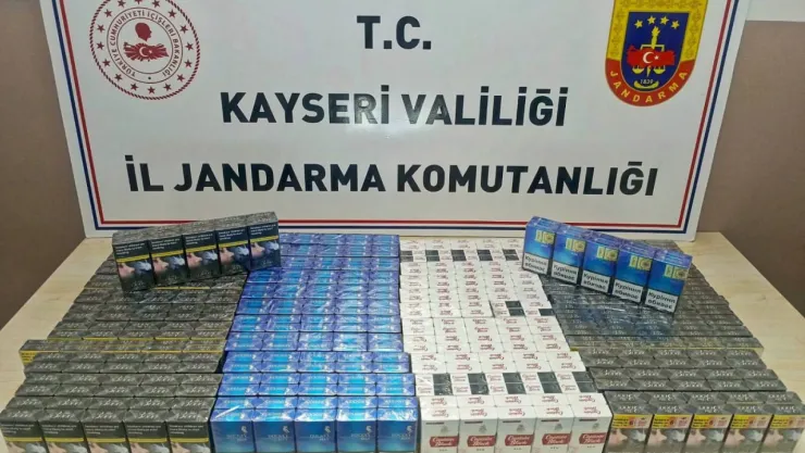 İki tırda 510 paket kaçak sigaraya el kondu