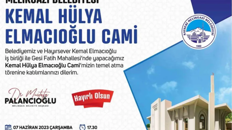 İldem'de Kemal - Hülya Elmacıoğlu Cami'nin Temeli Atılacak
