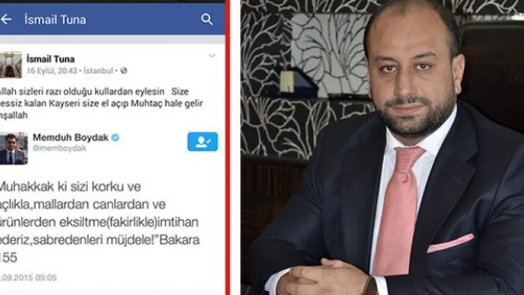 İsmail Tuna'dan Kayserililere Akıl Almaz Beddua!