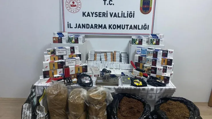 Kaçak tütün operasyonunda 1 gözaltı
