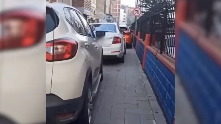 Kaldırıma park eden araçlara cezai işlem