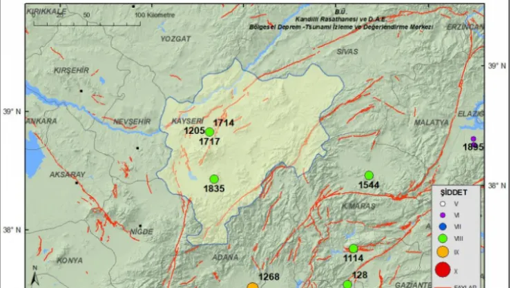 Kandilli'den Kayseri Deprem Tarihi Değerlendirmesi