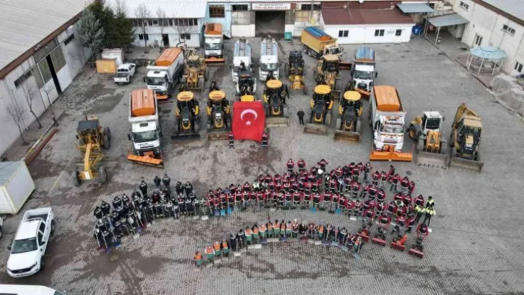 Karla mücadele için 350 kişi hazır