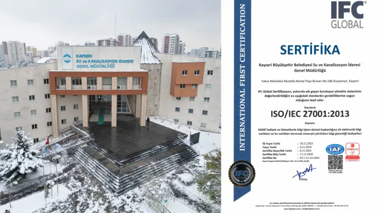 KASKİ Bilgi Güvenliği Yönetiminde Standartlarını Yeniden Tescilledi