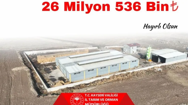 Kayseri'de 26 milyon liralık tarımsal destek ödemeleri çiftçilerin hesabına aktarılıyor
