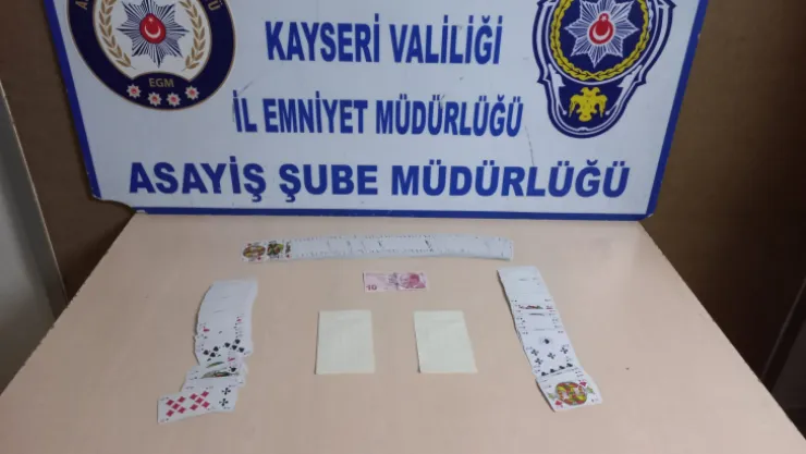 Kayseri'de batakhanelere kumar baskını