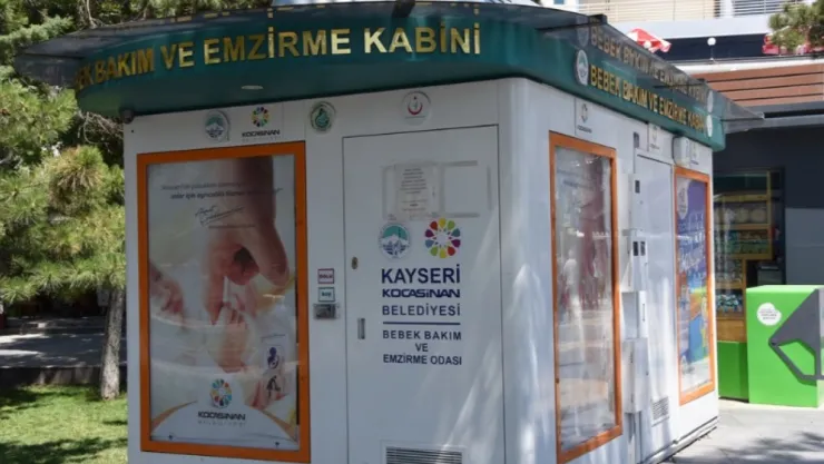 Kayseri'de bebek bakım ve emzirme kabinleri nerede hizmet veriyor?