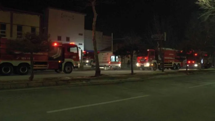 Kayseri'de fabrika yangını