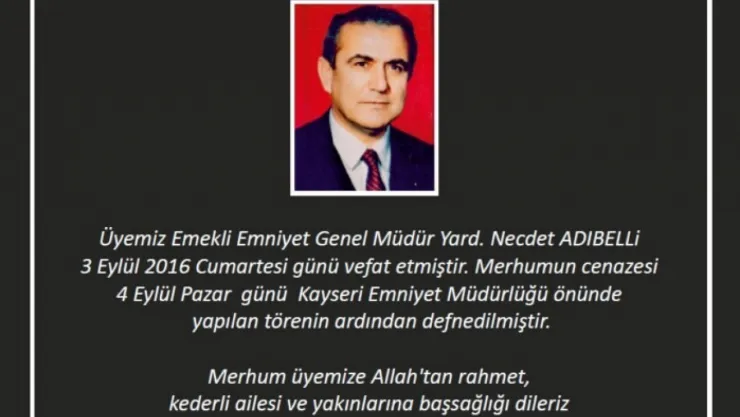 Kayseri'de İz Bırakanlar:NECDET ADIBELLİ