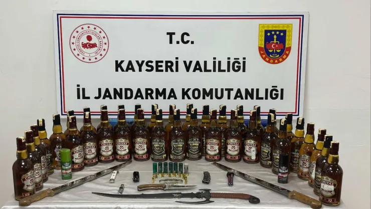 Kayseri'de sahte alkol operasyonu