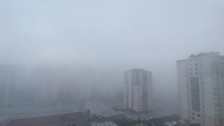 Kayseri'de sis etkili oldu