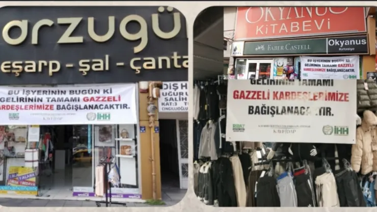 Kayseri Esnafından Gazze'ye Sessiz Çığlık: Günlük Gelirlerini Bağışladılar