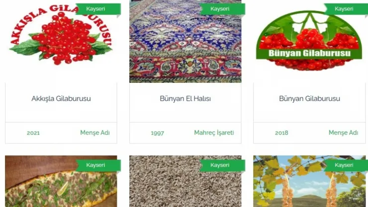 Kayseri'nin 12 ürünü tescil edilmeyi bekliyor