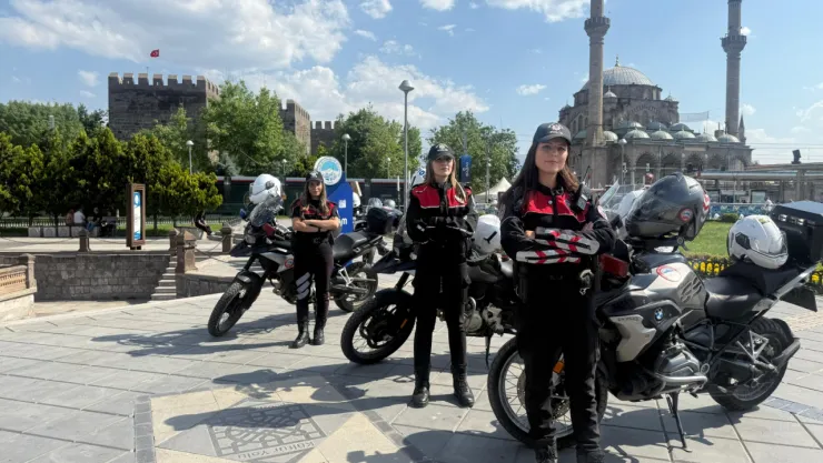 Kayseri'nin ilk kadın yunus polisleri göreve başladı