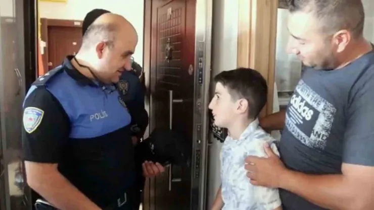 Kayseri polisinden alkışlanacak hareket: Umut'u doğum gününde yalnız bırakmadılar