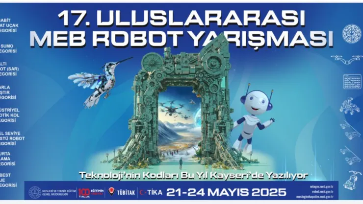 Kayseri Uluslararası MEB Robot yarışmasına ev sahipliği yapacak