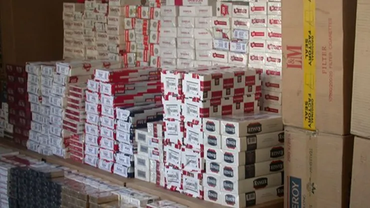 Kayseri'de 33 bin kaçak sigara yakalandı