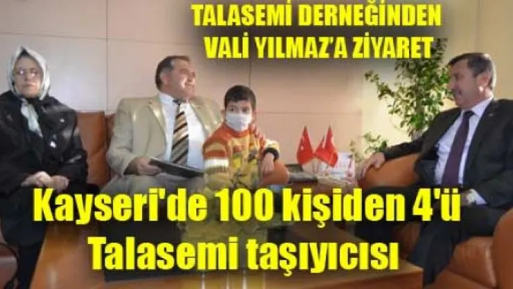 Kayseri'de 100 Kişiden 4'ü Talasemi Taşıyıcısı