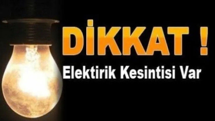 Kayseri'de Elektrik Kesintisi