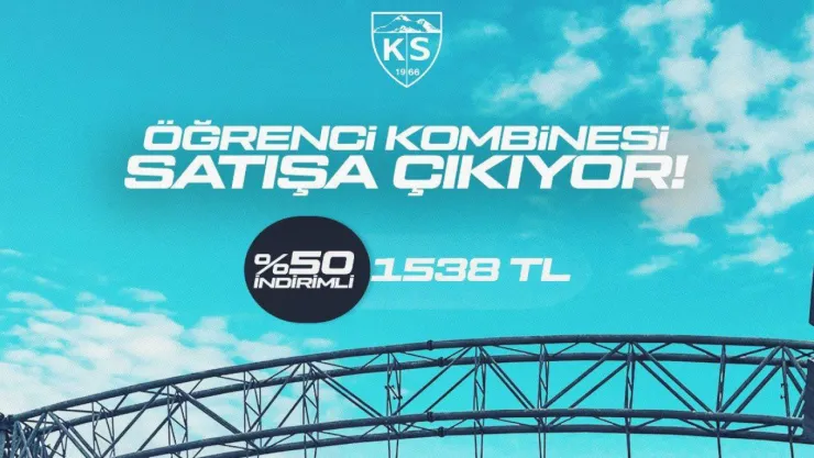 Kayserispor'dan öğrencilere yüzde 50 indirimli kombine bilet