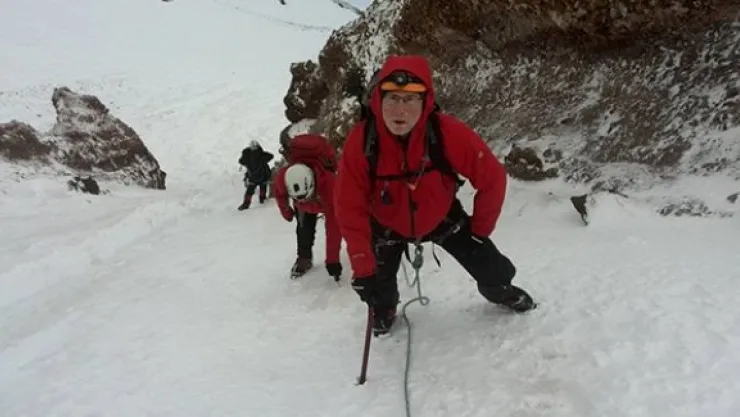 Kış gününü aratmayan tırmanış