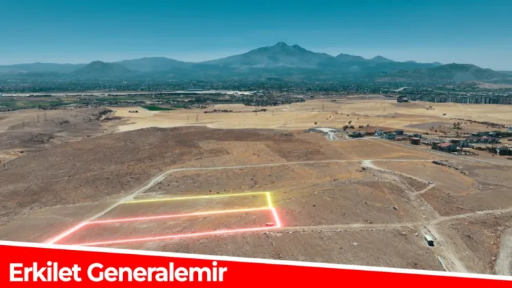 Kocasinan 13 adet bahçeli ev arsası satıyor