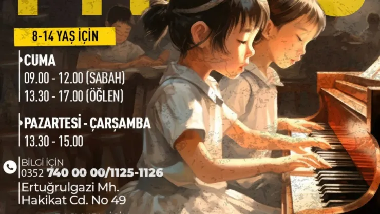 Kocasinan Akademi'de piyano kursu başladı