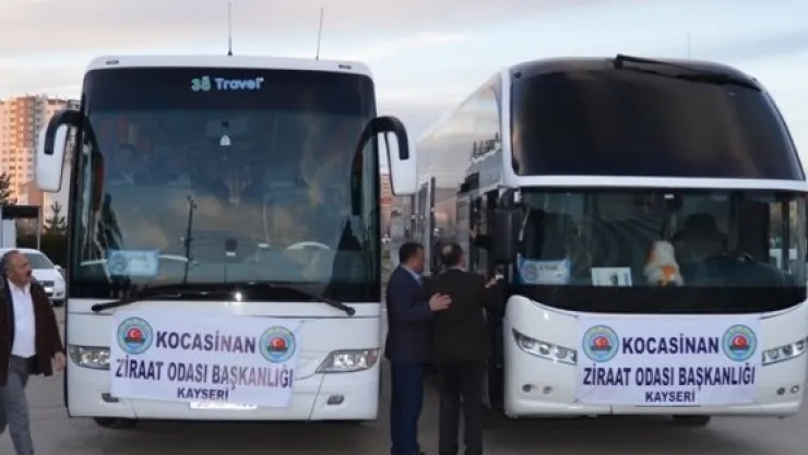 KOCASİNAN ZİRAAT ODASI 100 ÇİFTÇİYİ BALIKESİR TARIM FUARI VE ÇANAKKALE'YE GÖTÜRDÜ