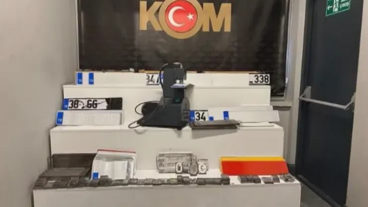 'Sahte plaka imalathanesine' operasyon: 1 gözaltı