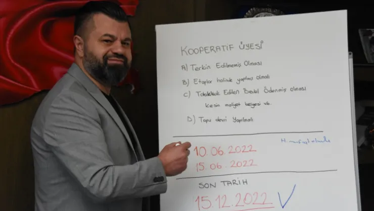 Kooperatif mağdurları için tarihi fırsat
