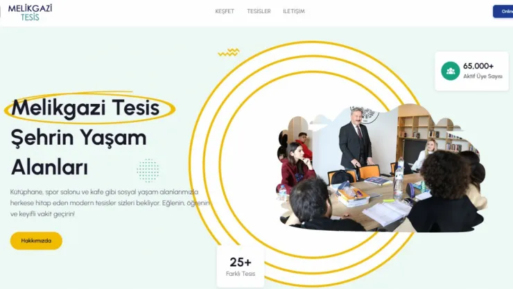 Melikgazi'de tüm sosyal tesisler tek bir dijital platformda toplandı