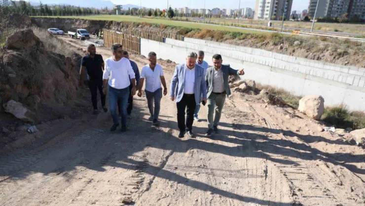 Melikgazi'den trafik yoğunluğuna 3 kilometrelik yeni alternatif yol