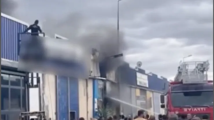 Metal Sanayi Sitesi'nde yangın