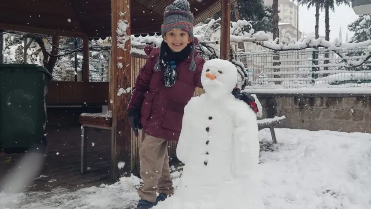 Mevsimin İlk Karı Kayseri'ye Yağdı
