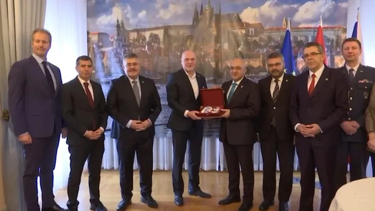 Milletvekili Cıngı ve beraberindeki heyetten Çekya'nın Ankara Büyükelçisi Vacek'e ziyaret