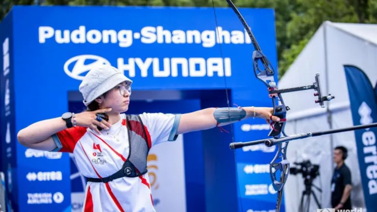 Milli okçu Fatma Maraşlı İstanbul'da yapılan Fetih Kupası'nda finale yükseldi