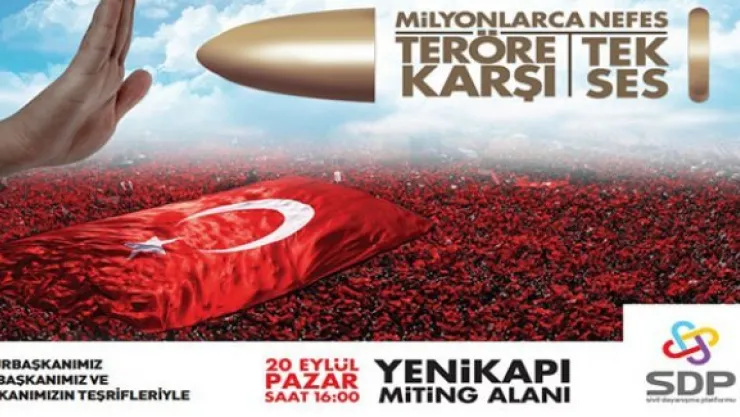 Milyonlarca nefes teröre karşı tek ses