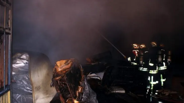 Organize Sanayi'nde korkutan yangın