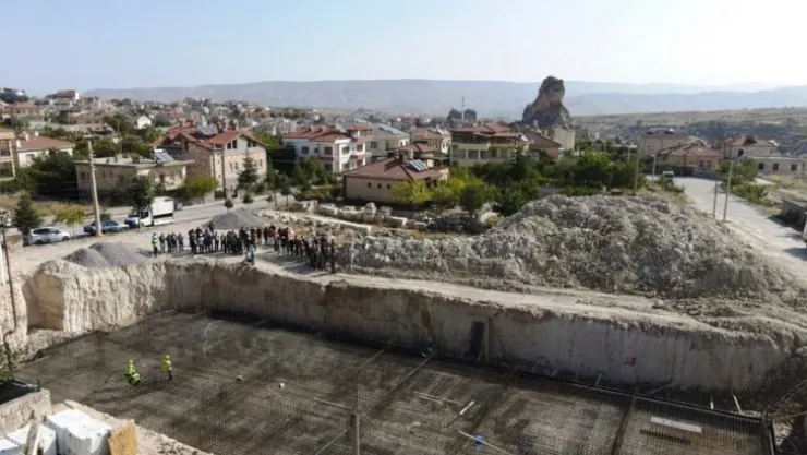 Ortahisar'da Galip Üstünada İlkokulu Temeli Atıldı