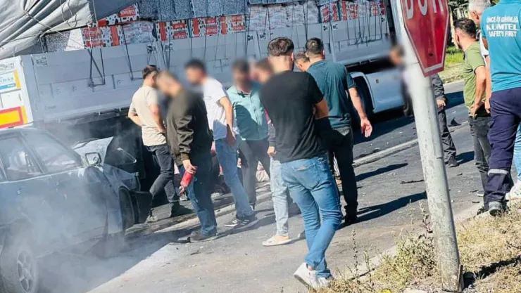 Otomobil ile TIR çarpıştı: 1 ağır yaralı